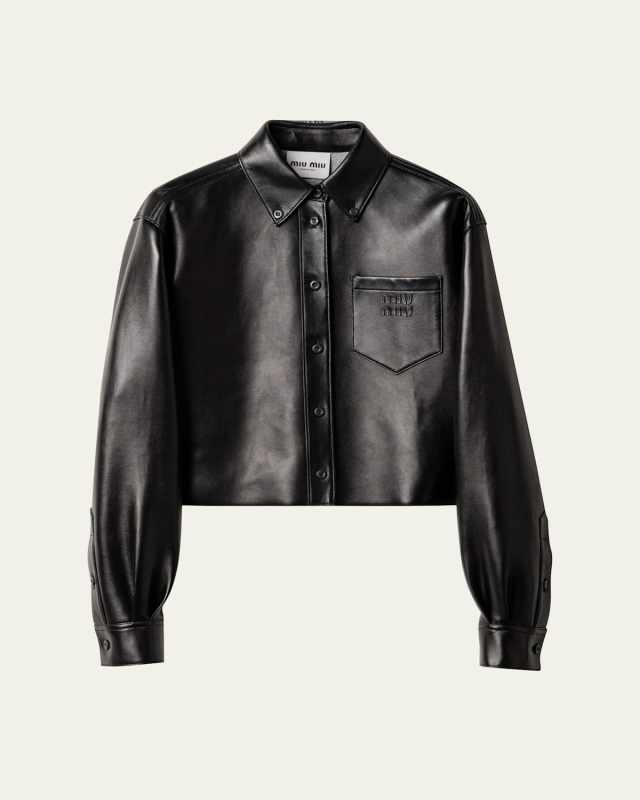 Leather Crop Jacket